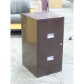 Dark Brown Metal 2 Drawer Vertical Letter File Cabinet